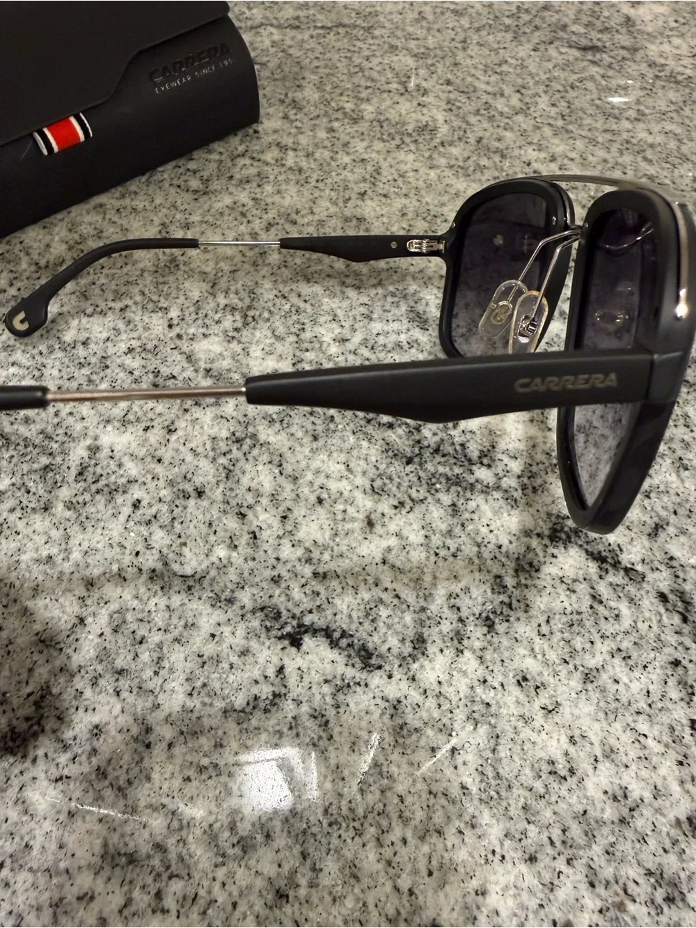Carrera Men’s Black Frame Sunglasses with Dark Gradient Lenses